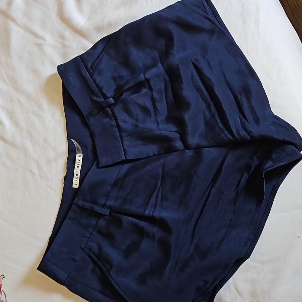 alice + olivia blue shorts